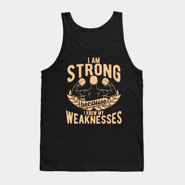 I Am Strong Tank Top by JakeRhodes